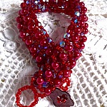 Bracelet en perles Myrella avec des facettes et perles nacr&eacute;es